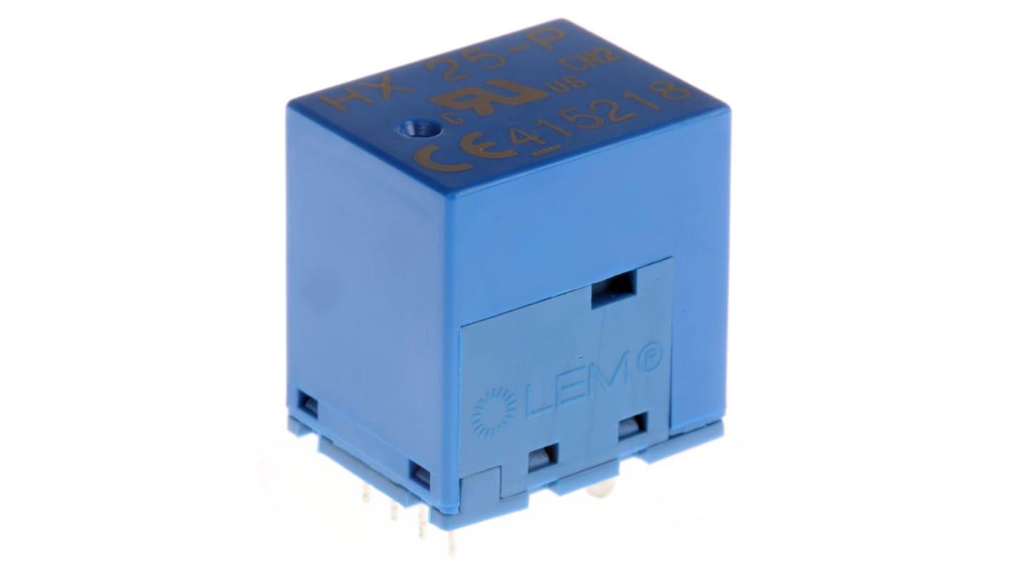 LEM 电流互感器, 开路传感器, 25A输入, 15 V电源, PCB（印刷电路板）安装, 1.6mm孔, HX系列
