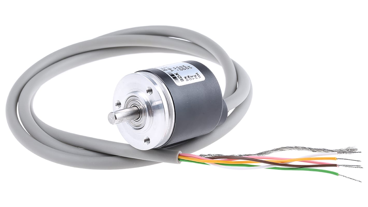 Baumer 增量编码器, 光学编码器, 500ppr, HTL/推挽式输出信号, 10 → 30 V 直流, 连续轴, 5mm轴径, 最高+85°C, 同步法兰安装, IP42, BDK系列