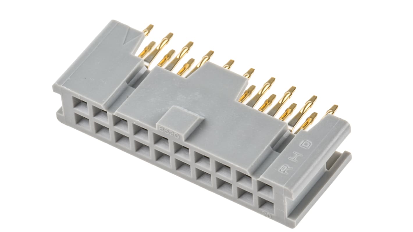 Gniazdo PCB 20 -pinowe 2 -rzędowe raster: 2.54mm Listwa gniazdowa Proste Przewlekany