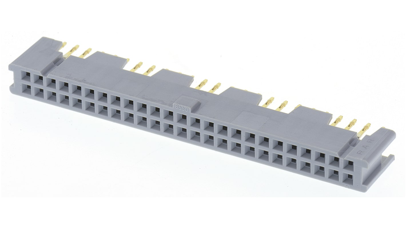 Presa PCB 3M, 50 vie, 2 file, passo 2.54mm, Montaggio con foro passante
