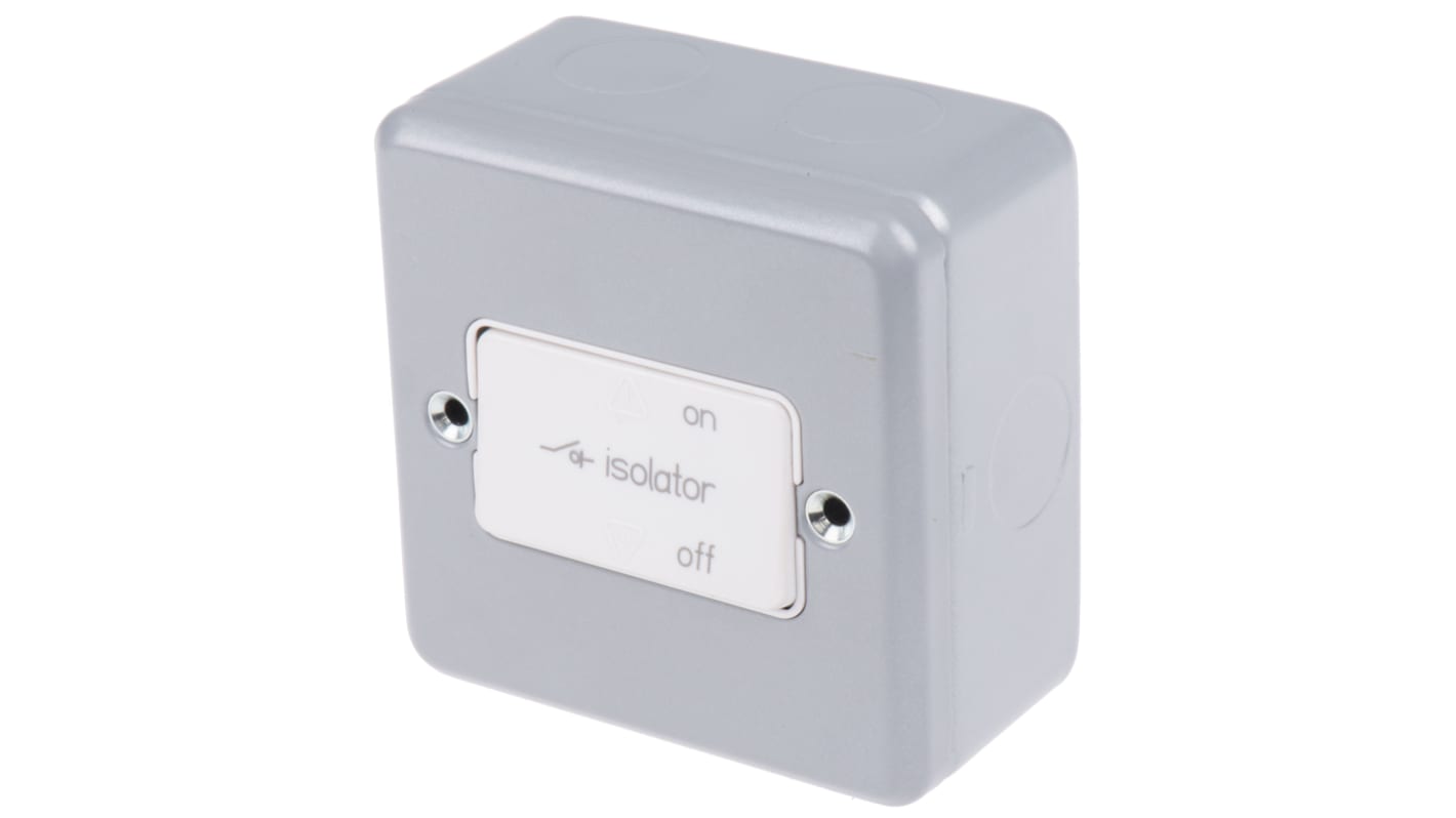 MK Electric Silver Metalclad Fan Isolator Switch, 250V, IP2X