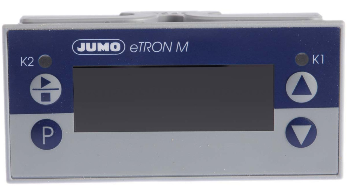 Jumo eTRON Panel Mount Thermostat, 2 Output 2 Relay, 230 V ac Supply Voltage