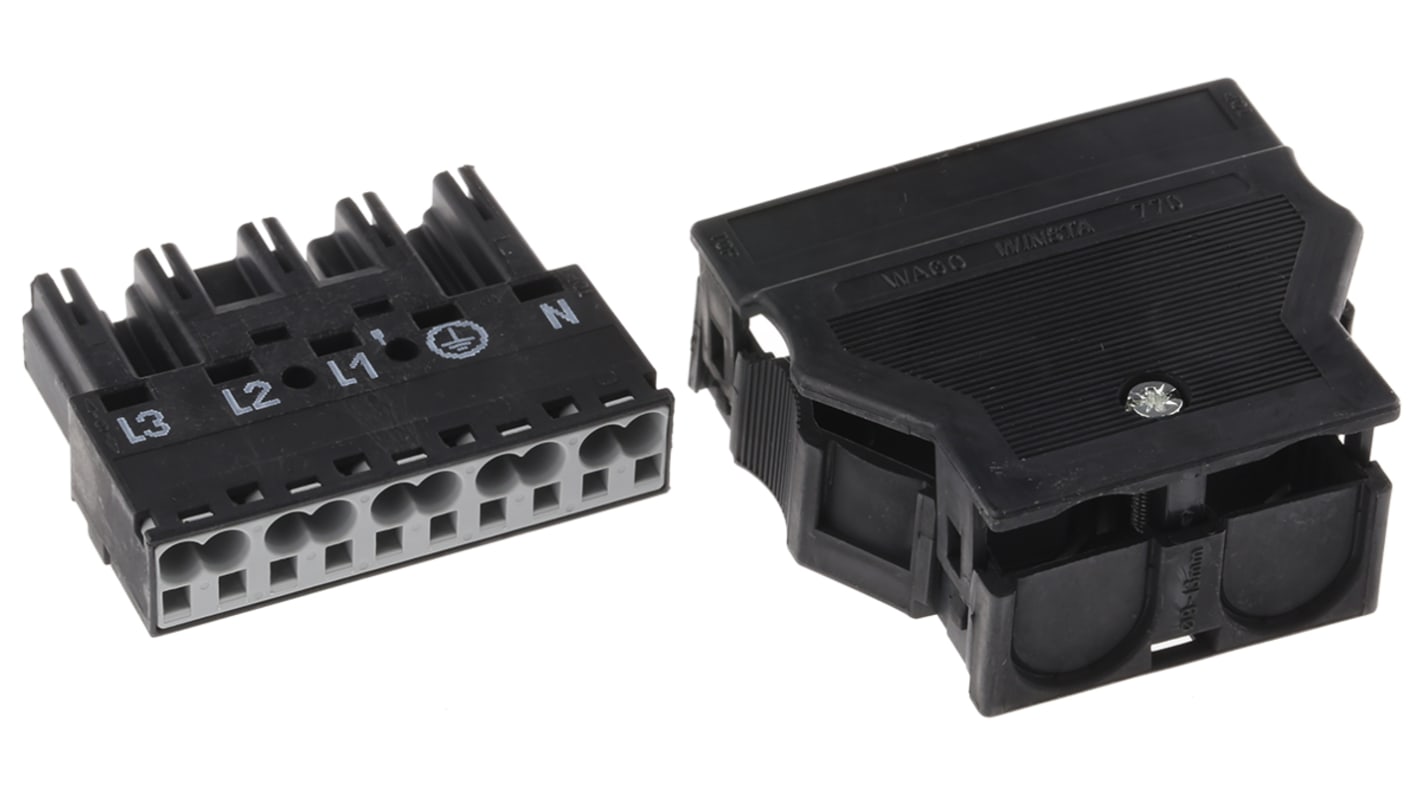 WAGO 770 Series Connector, 5-Pole, Male, Through Hole, 25A, IP20