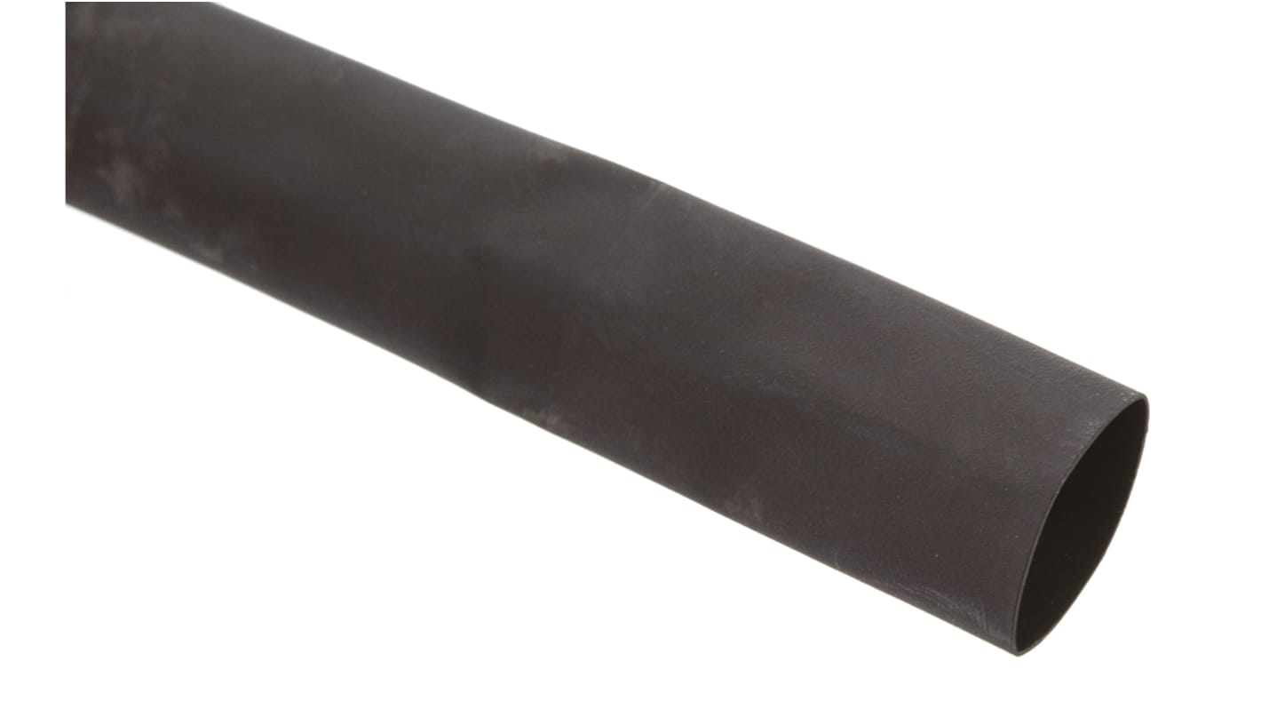 HellermannTyton HIS-3 Wärmeschrumpfschlauch, Polyolefin vernetzt Schwarz, Ø 12.7mm Schrumpfrate 3:1, Länge 5m