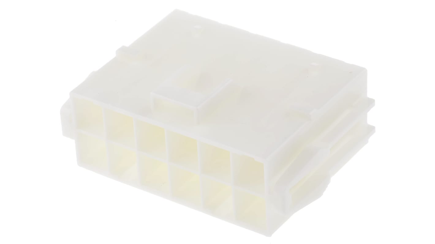 JST, VL Female Connector Housing, 6.2mm Pitch, 12 Way, 2 Row