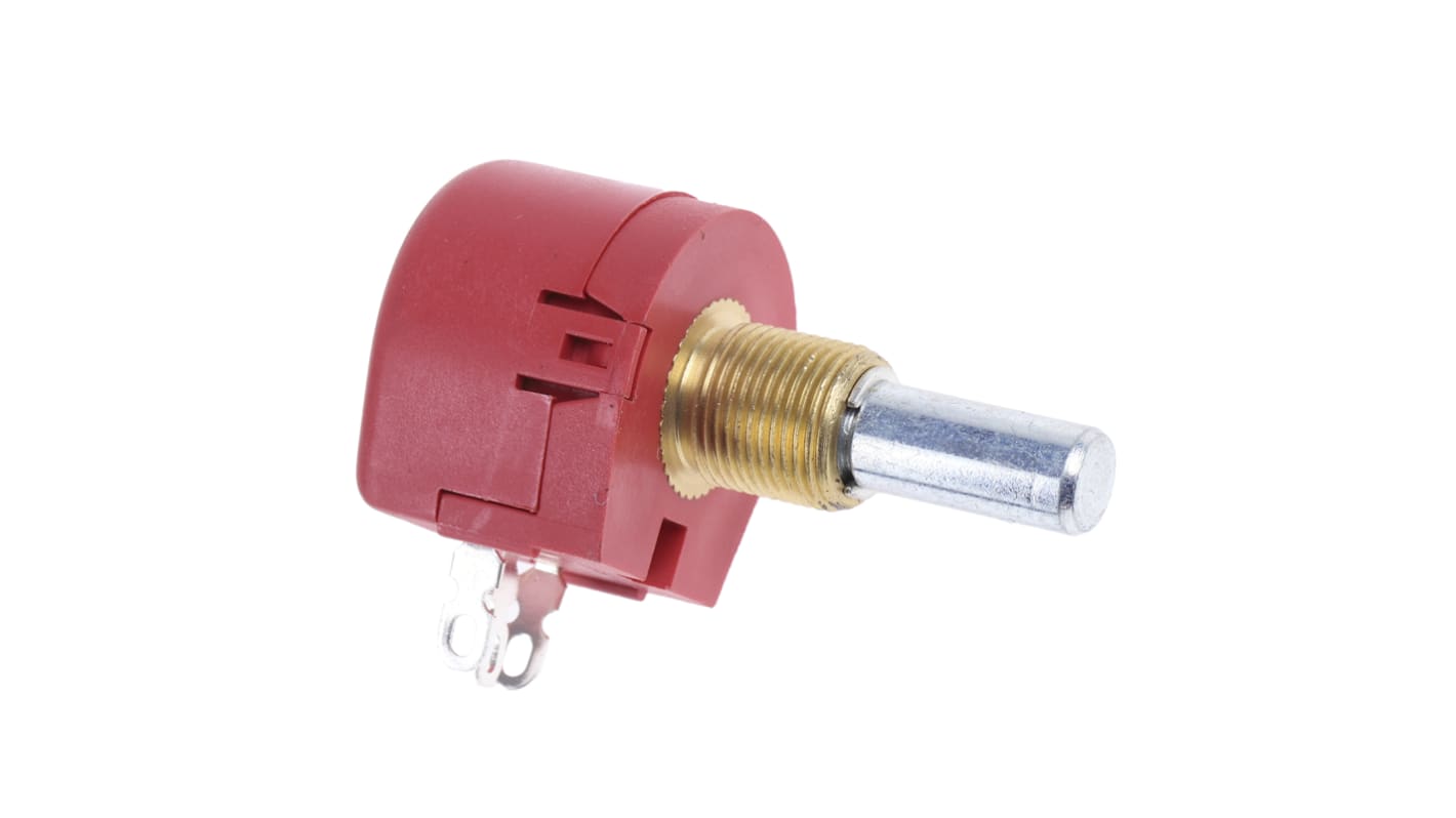 TE Connectivity TW 1kΩ Rotary Potentiometer 1-Gang Panel Mount, TW1102KA