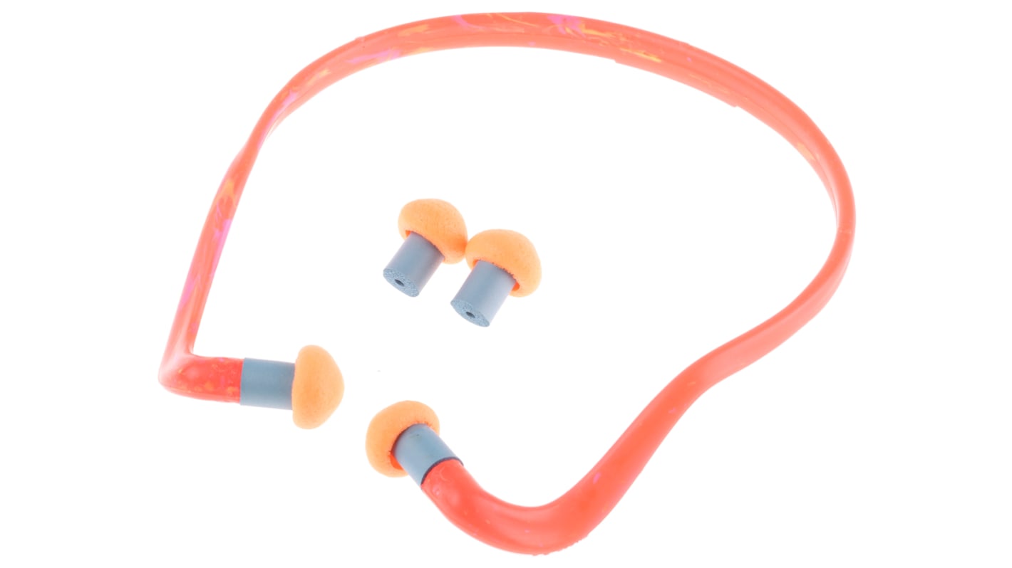 Bouchons d'oreilles pour arceau réutilisables Honeywell Safety 23dB Orange/Bleu x 10 paires