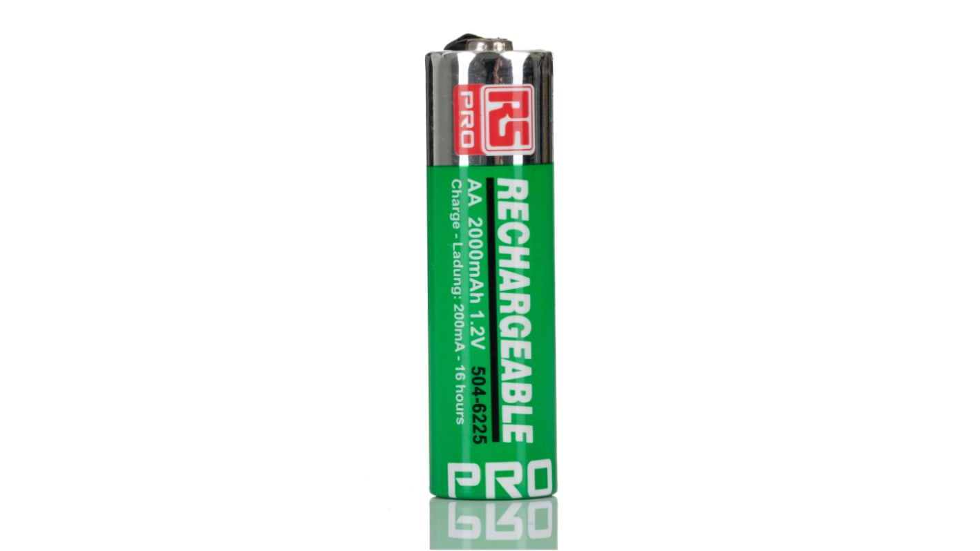 RS PRO 镍氢5号充电电池, 1.2V, 2AH, 焊接片接端, 1个装
