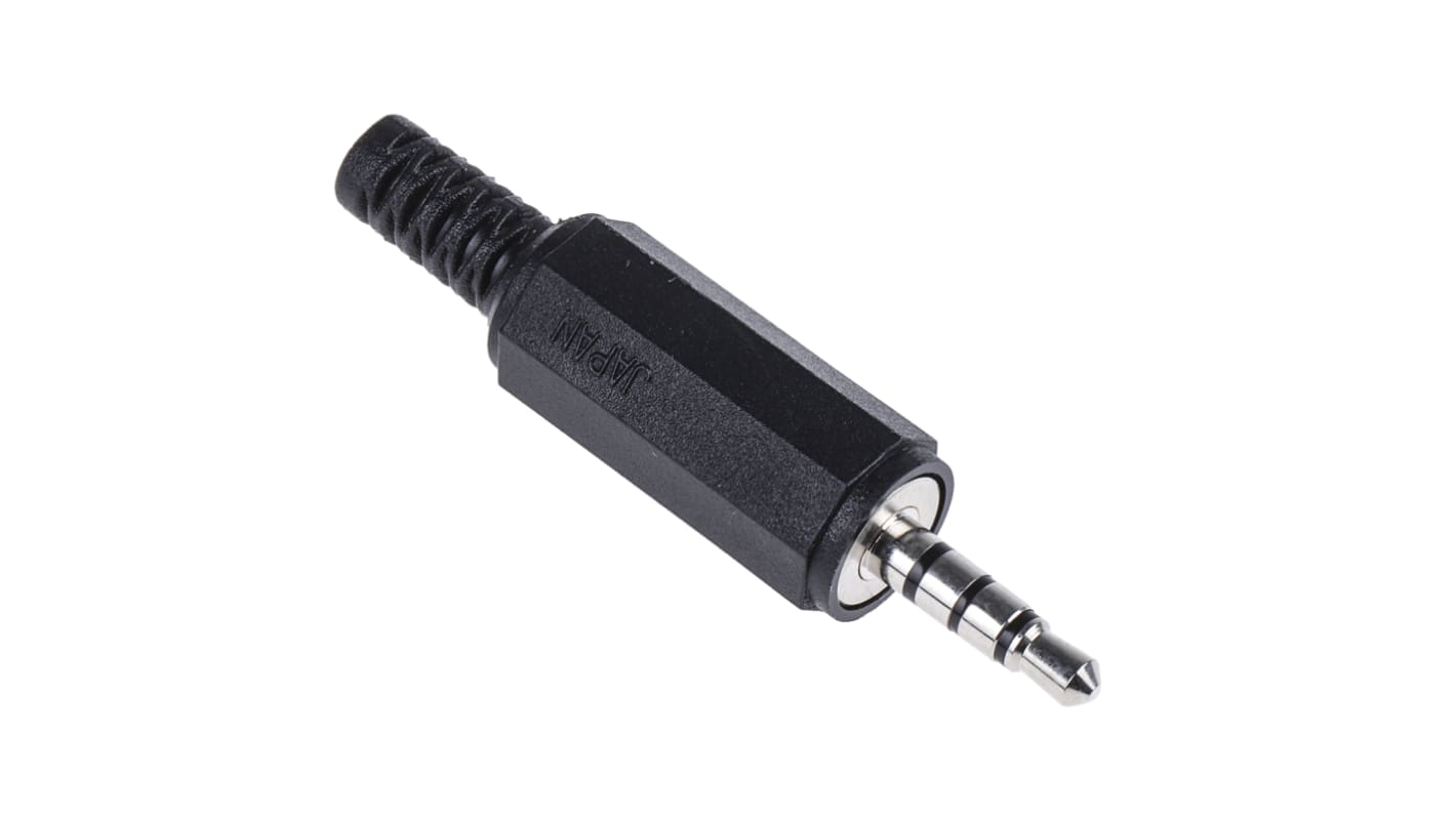 Lumberg, Lige 3.5 mm Jack-konnektor, Stereo, Han, 4Pol, 34 V ac/dc, 1A, Kabelmontering