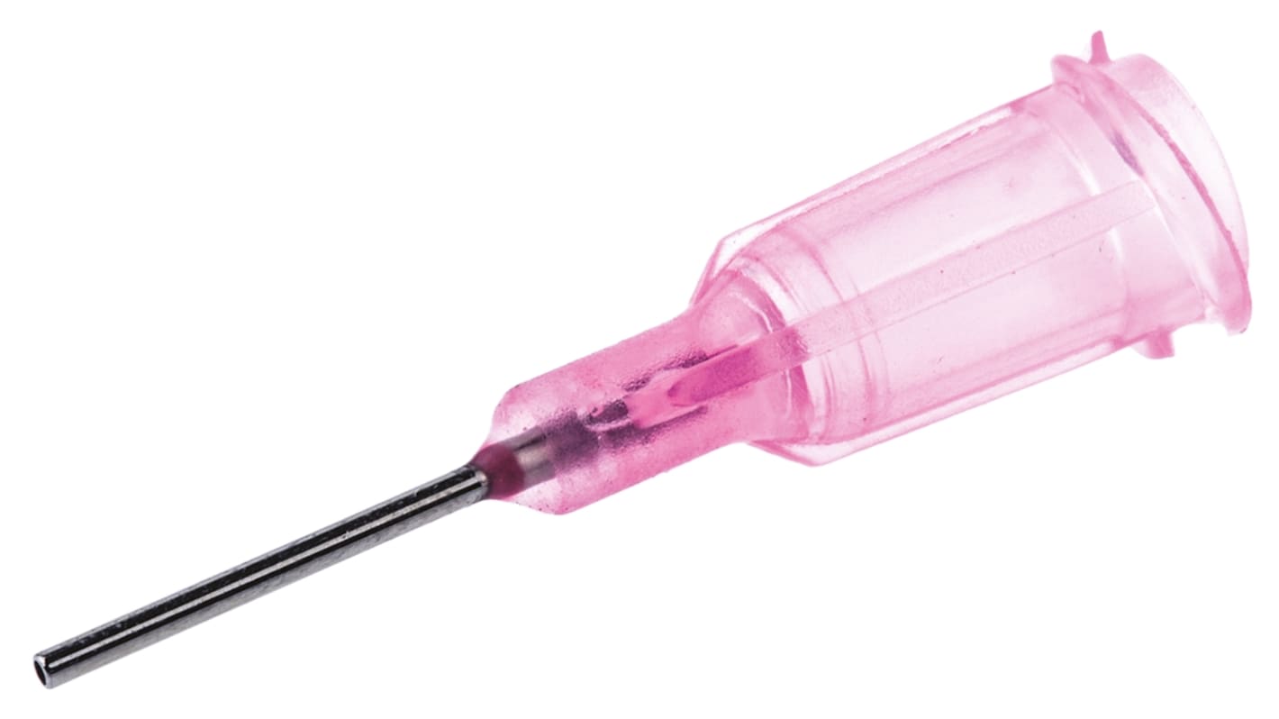 Metcal 点胶针头, 20G, 直式, 0.61 mm内径, 0.91 毫米外径, 粉红色, 使用于Luer Lok 型注射器, TE720050PK