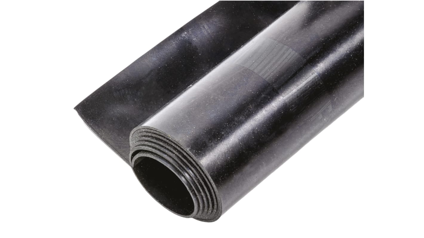 Lámina de caucho de Neopreno Negro RS PRO, densidad 1.4g/cm³, 1m x 1.2m x 1.5mm