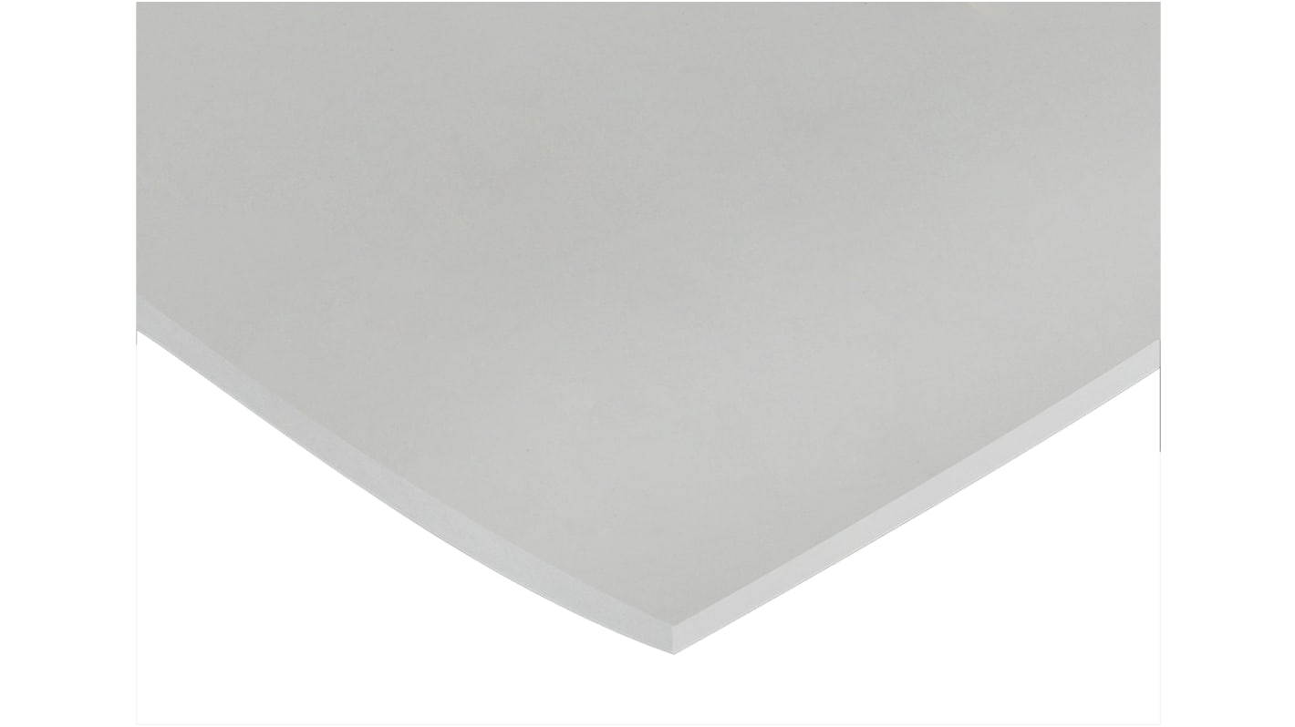 RS PRO White Silicone Rubber Sponge Sheet, 600mm x 600mm x 1.5mm