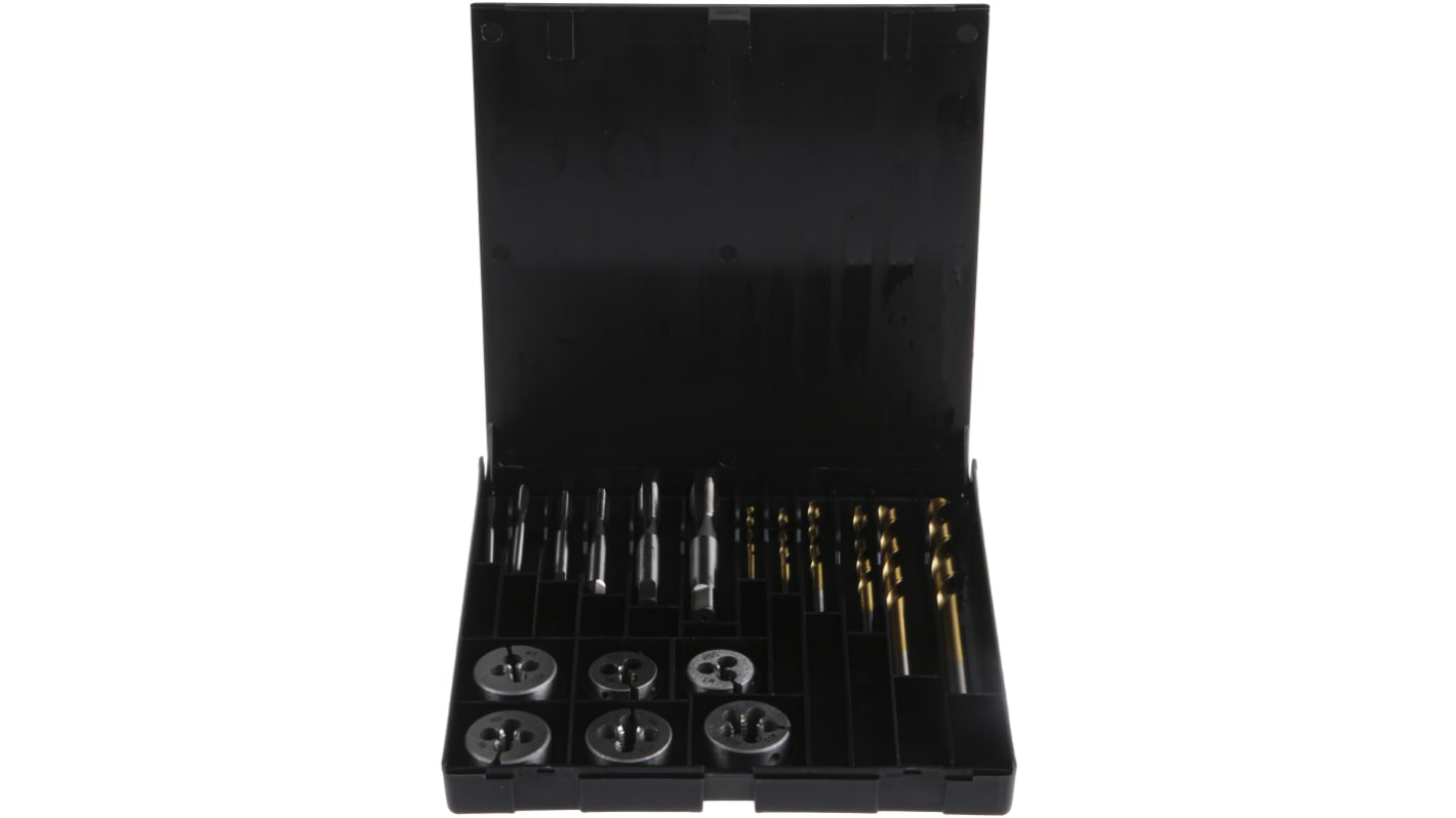 Set per foratura e filettatura RS PRO, da M3 a M10, HSS