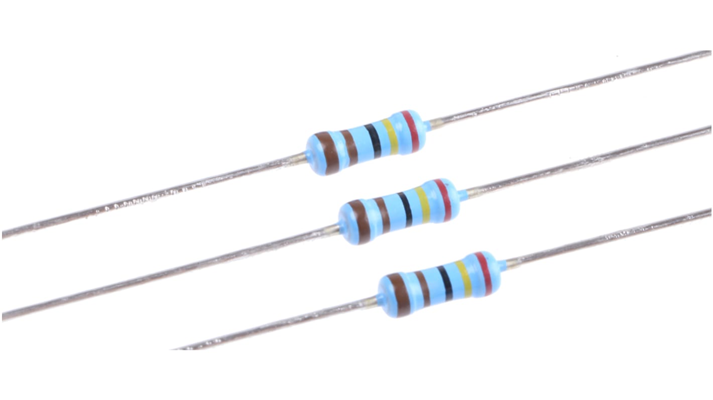 Resistenza Vishay serie MBB0207, 2.4kΩ, 0.6W, ±1%