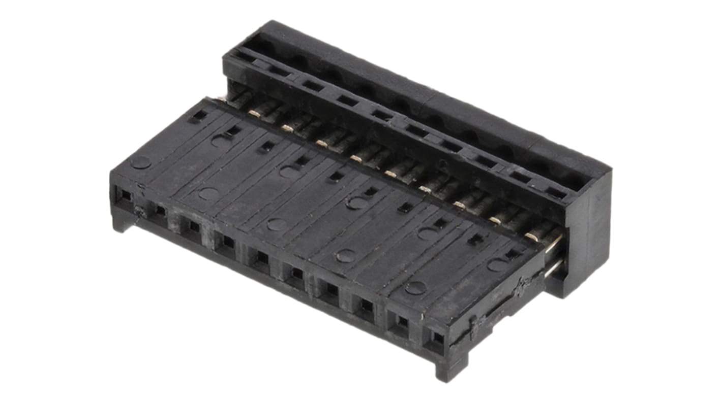 Stelvio Kontek IDC连接器, 母座, 10p, 2.54mm间距, 电缆安装, IDC端接, 直角, Autocom系列