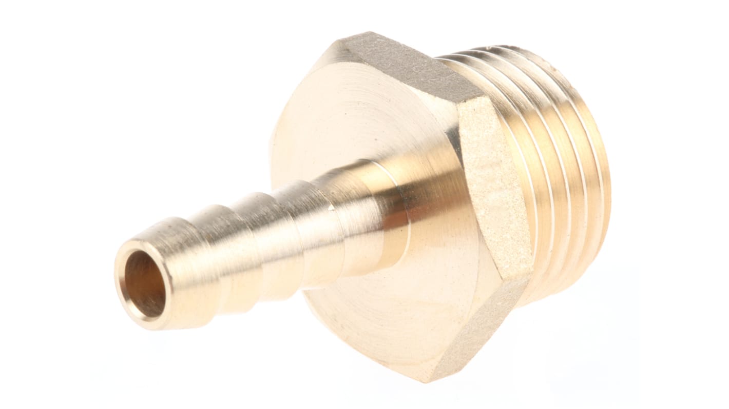 RS PRO Hose Connector Hose Tail Adaptor, G 1/2in 5/16in ID