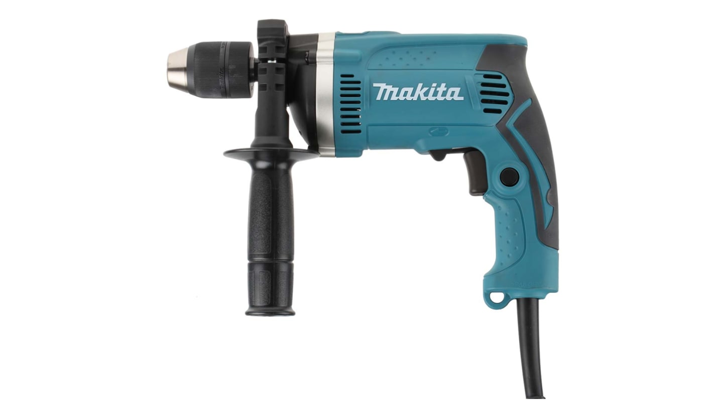 Makita 230V Corded Hammer Drill, Type G - British 3-Pin