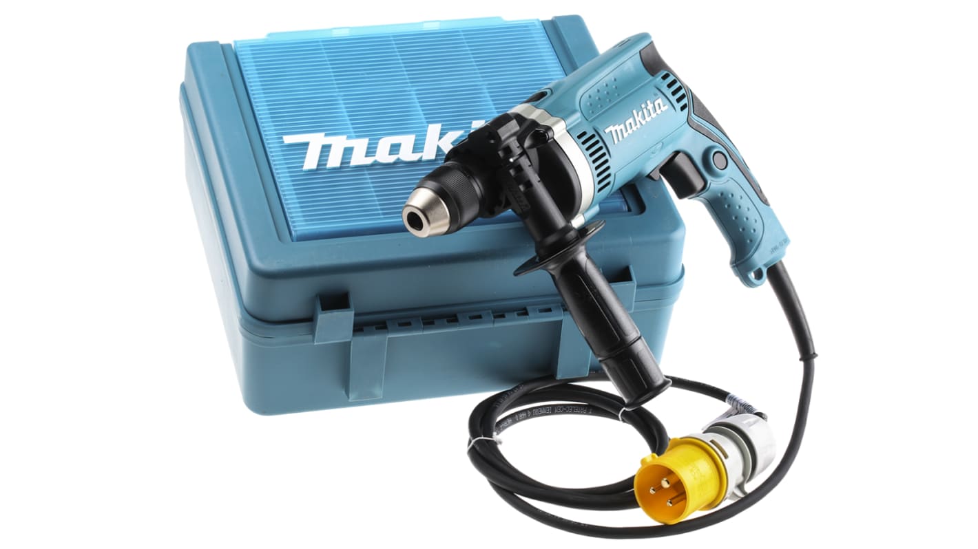 Makita 110V Corded Hammer Drill, BS 4343 Plug