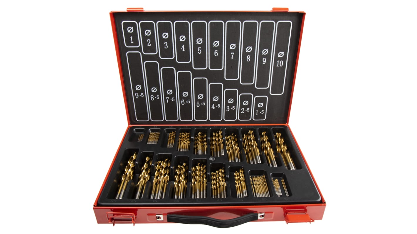 RS PRO ドリルビットセット, 金属用, ツイストドリルビット, 170 RS PRO ドリルビットセット, 金属用, ツイストドリルビット, 170