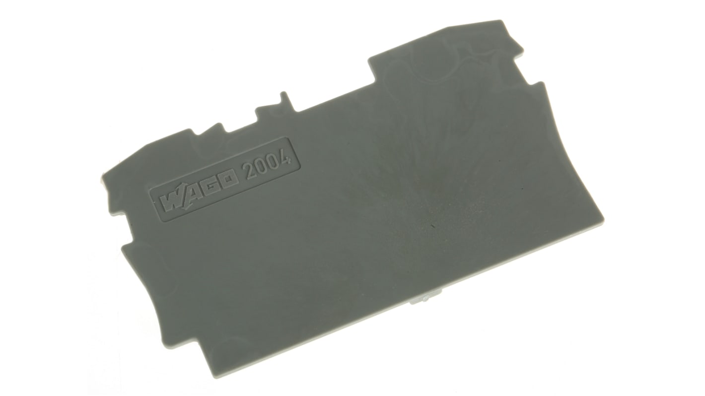 WAGO TOPJOB S, 2004 Series End and Intermediate Plate for Use with 2004 Series Terminal Blocks