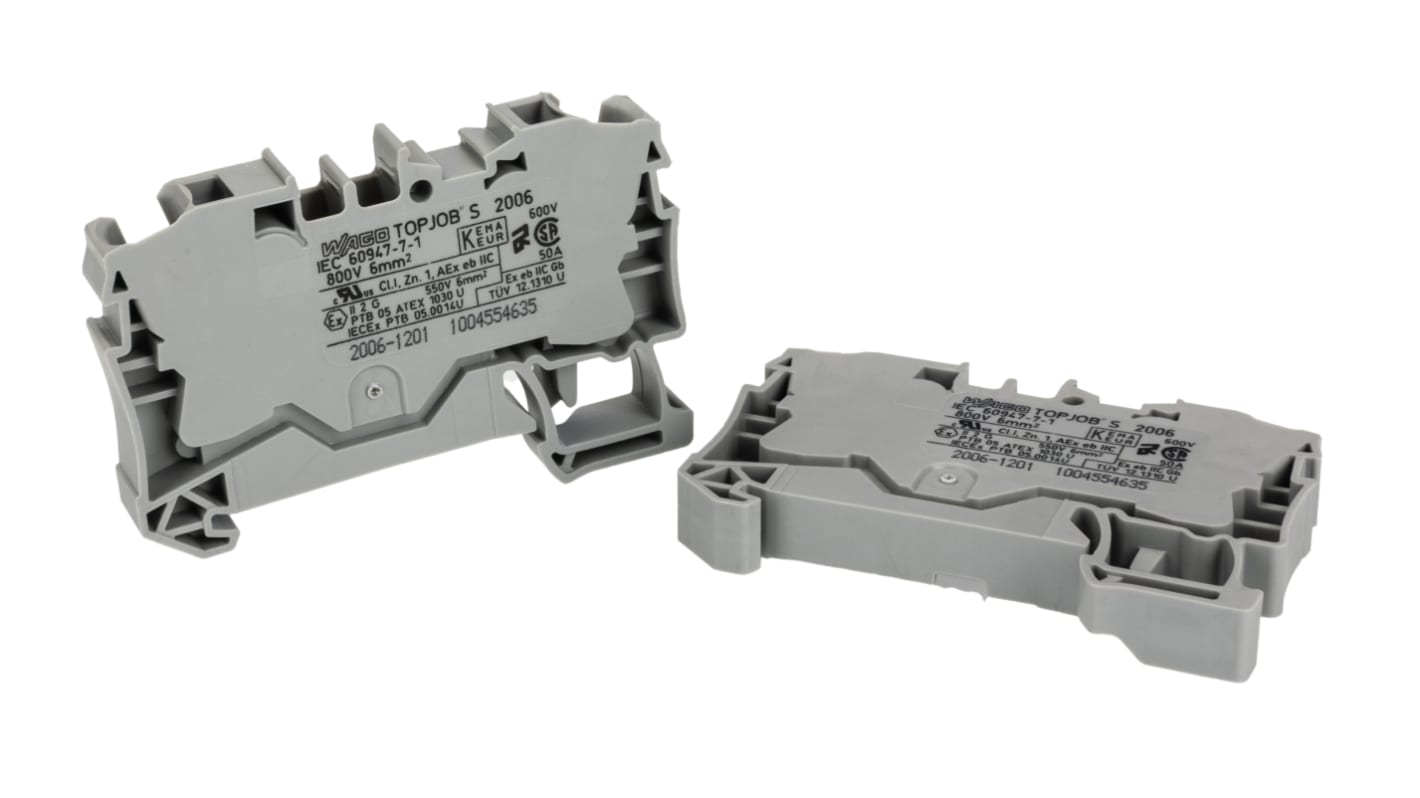 2006-1201 | WAGO TOPJOB S, 2006 接続式端子台, 20 → 8AWG