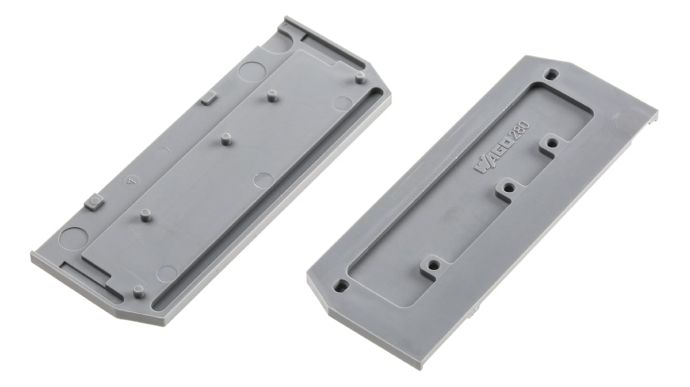 WAGO 280 Series End and Intermediate Plate for Use with 280 Series Disconnect Terminal Blocks