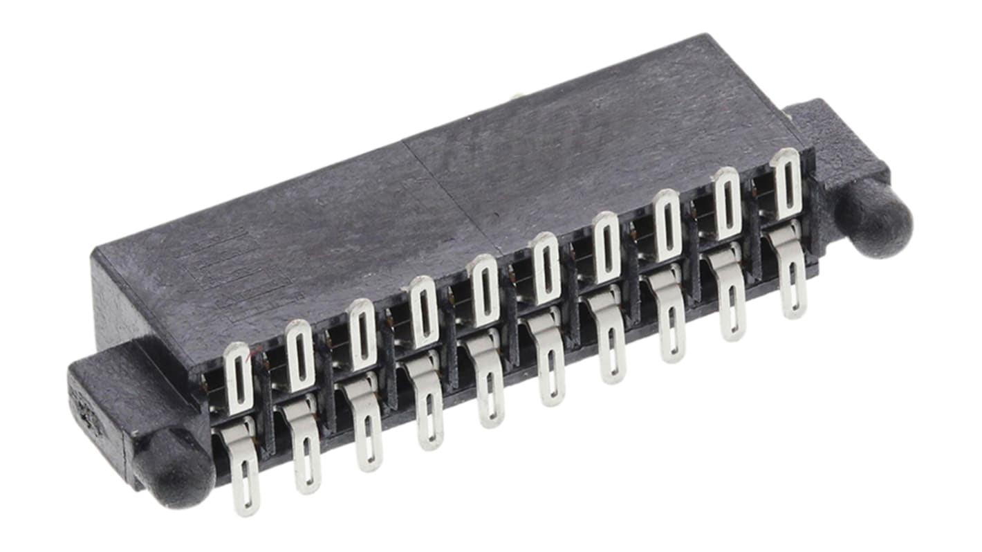 Samtec SFM Series Straight Surface Mount PCB Socket, 20-Contact, 2-Row, 1.27mm Pitch, Solder Termination