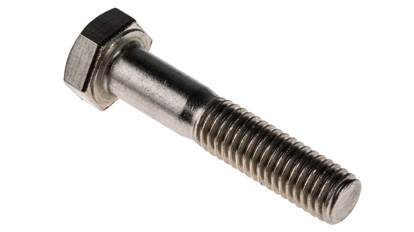 Śruba z łbem sześciokątnym gwint M8 40.0mm skok 1.25mm Stal nierdzewna Sześciokątny RS PRO