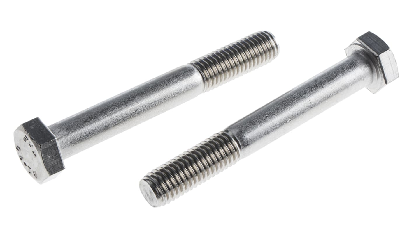 Śruba z łbem sześciokątnym gwint M12 90.0mm skok 1.75mm Stal nierdzewna Sześciokątny RS PRO