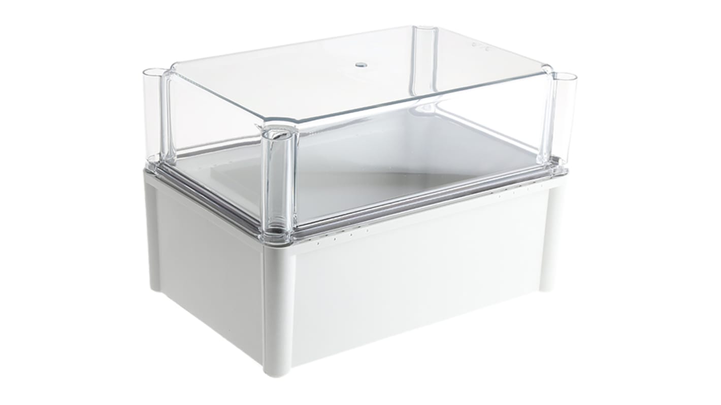 Contenitore Fibox in Policarbonato 278 x 188 x 180mm, col. Grigio, IP67