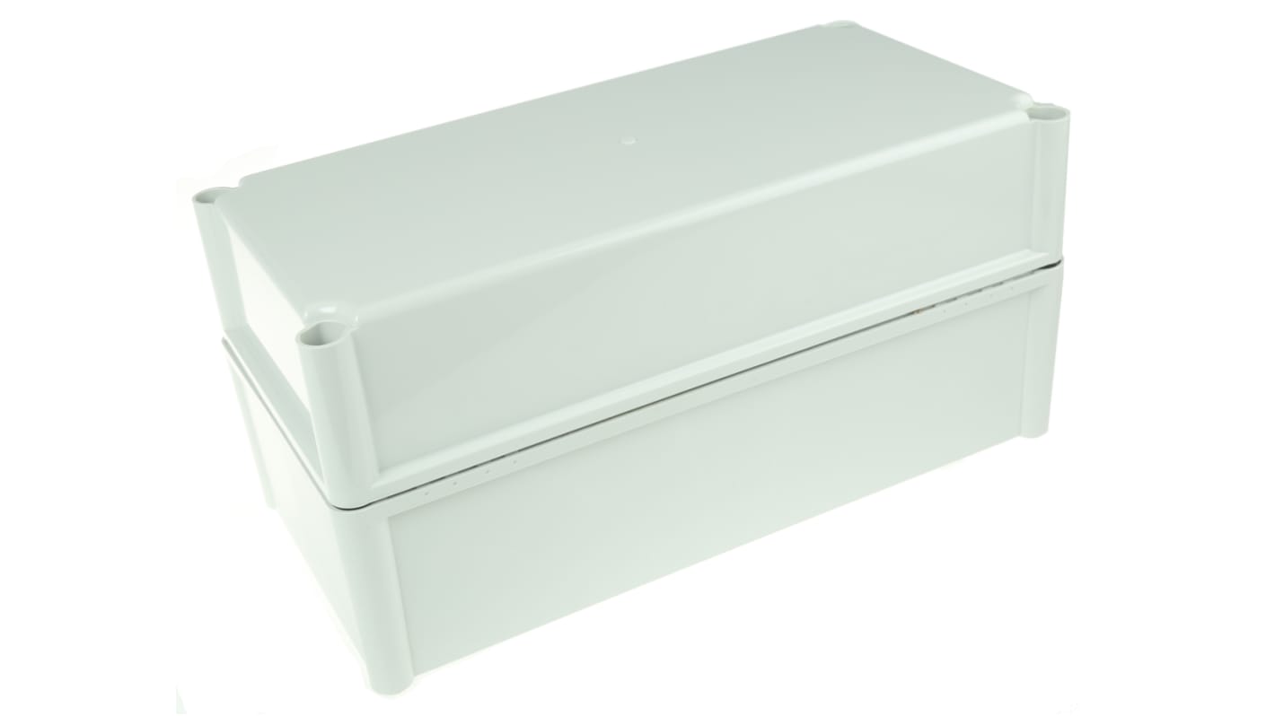 Caja Fibox de Policarbonato Gris, 378 x 188 x 180mm, IP67