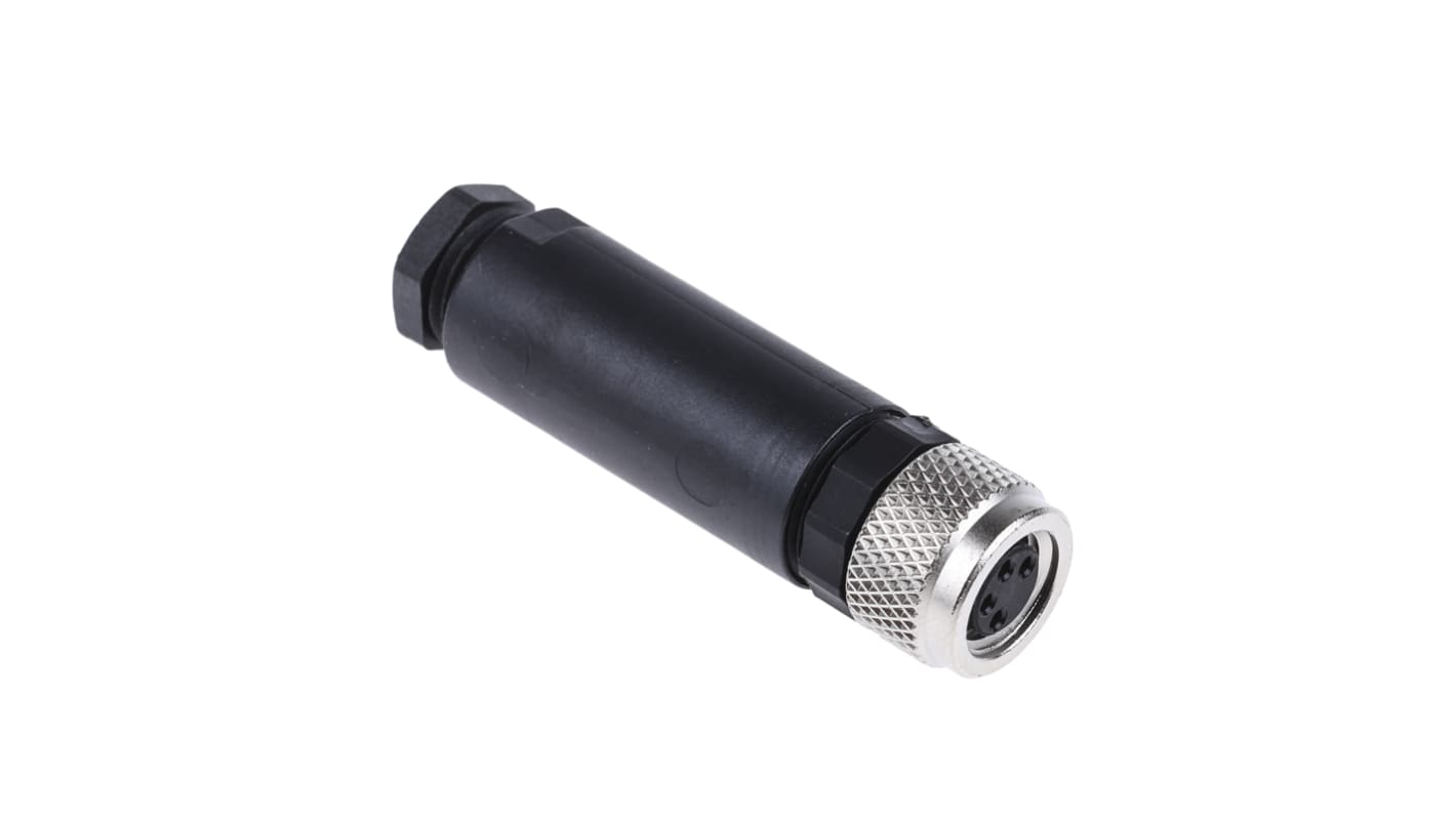 Lumberg Automation M8圆形连接器插座, 4芯, 电缆安装, 螺钉端接, 4.0A, 36.0 v, IP67, RKMCK系列