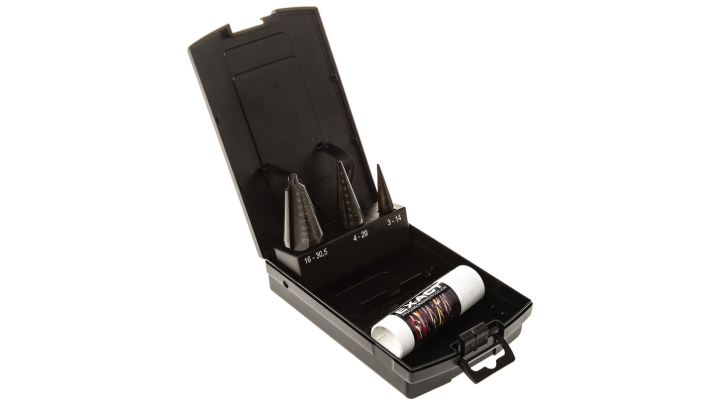 Set punte per trapano EXACT in HSS, Ø da 3mm a 30.5mm, 3 pezzi