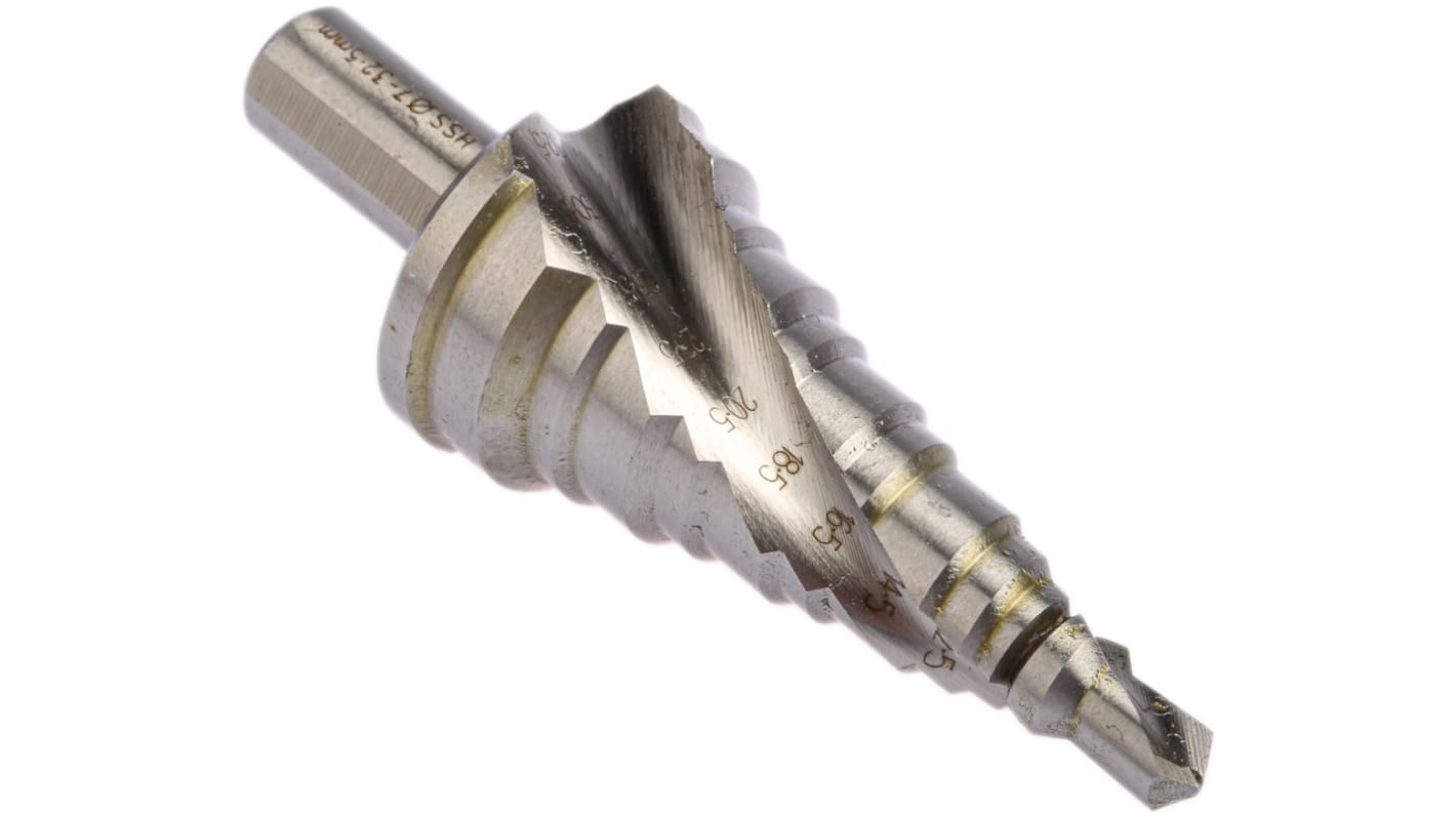 Broca escalonada EXACT HSS, 7mm a 32.5mm, de 11 escalones