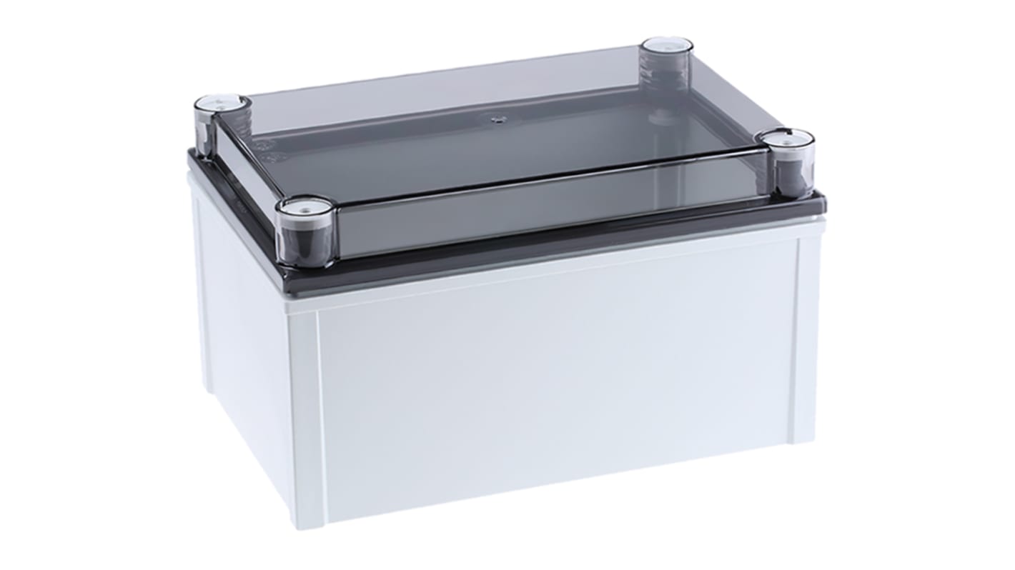 Fibox CAB PCQ Series Polycarbonate Wall Box, IP66, IP67, Viewing Window, 172 mm x 198 mm x 298mm
