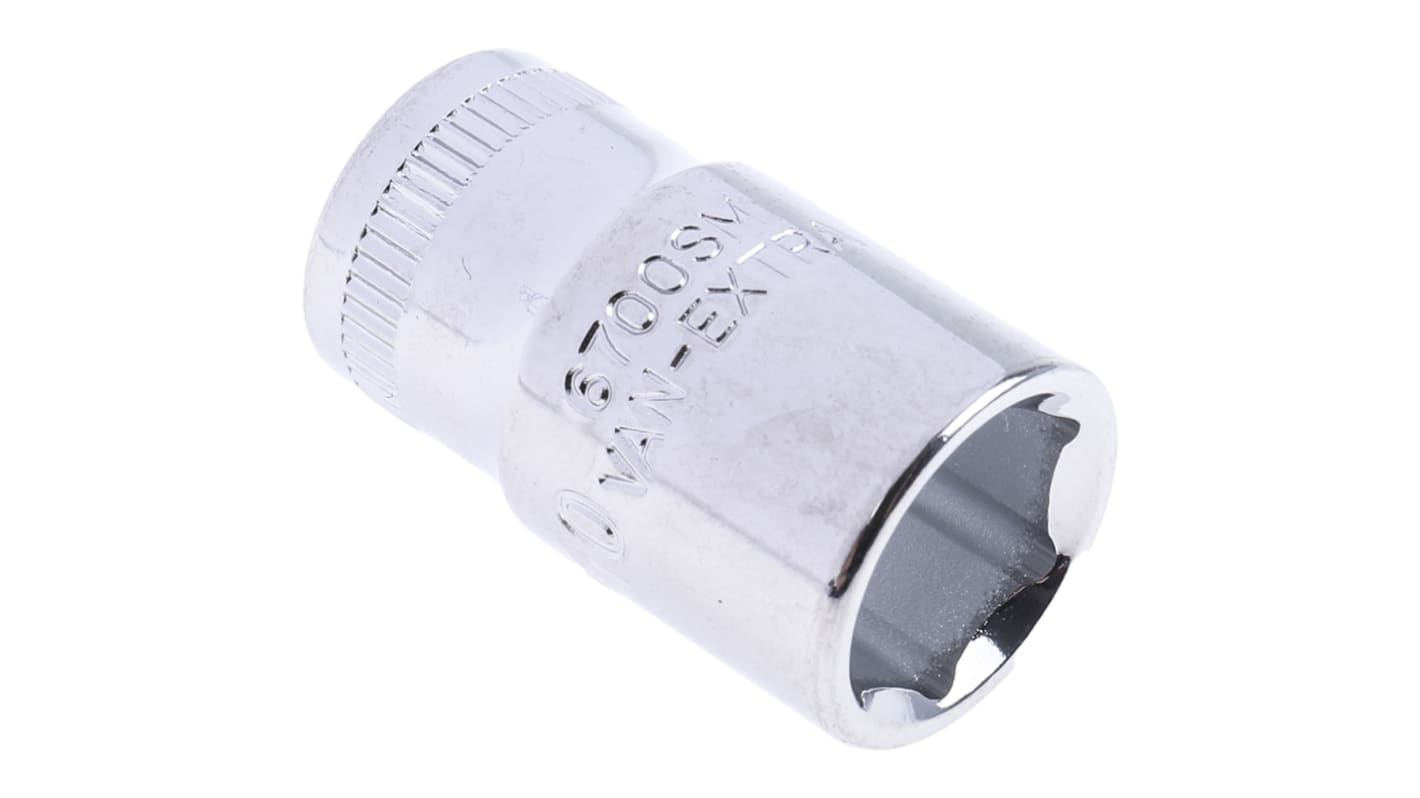 Bahco 1/4 in Drive 10mm Standard Socket, 6 point, 24.7 mm Overall Length