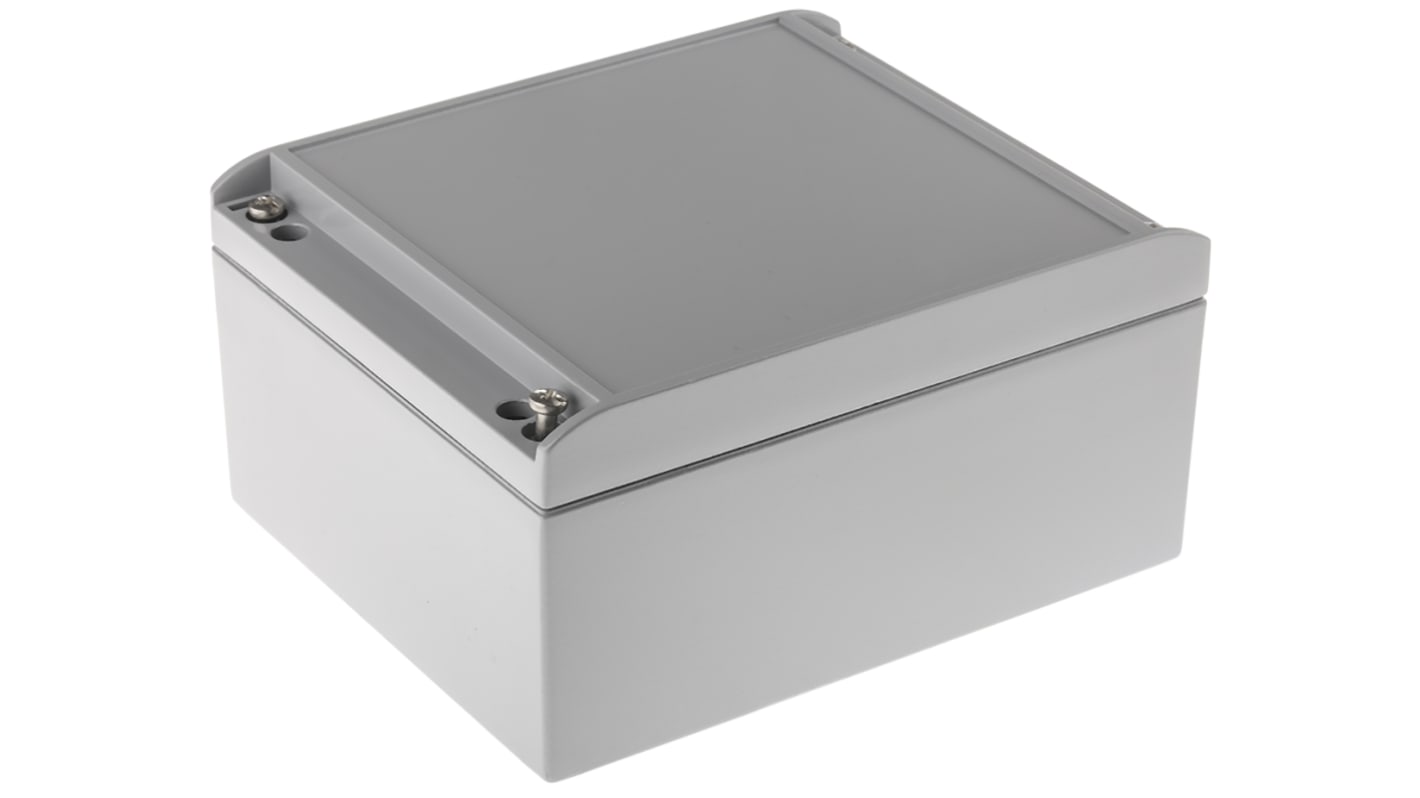 ROLEC AluCASE Series Grey Die Cast Aluminium Enclosure, IP67, Grey Lid, 180 x 150 x 90mm