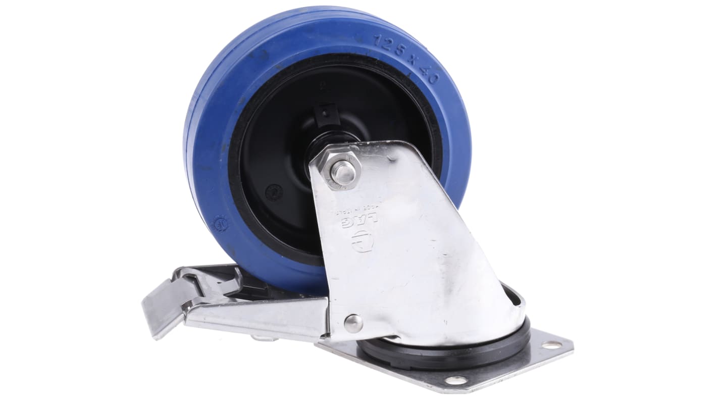 Rueda giratoria con freno LAG, Ø de rueda 125mm, para uso intermedio hasta 180kg