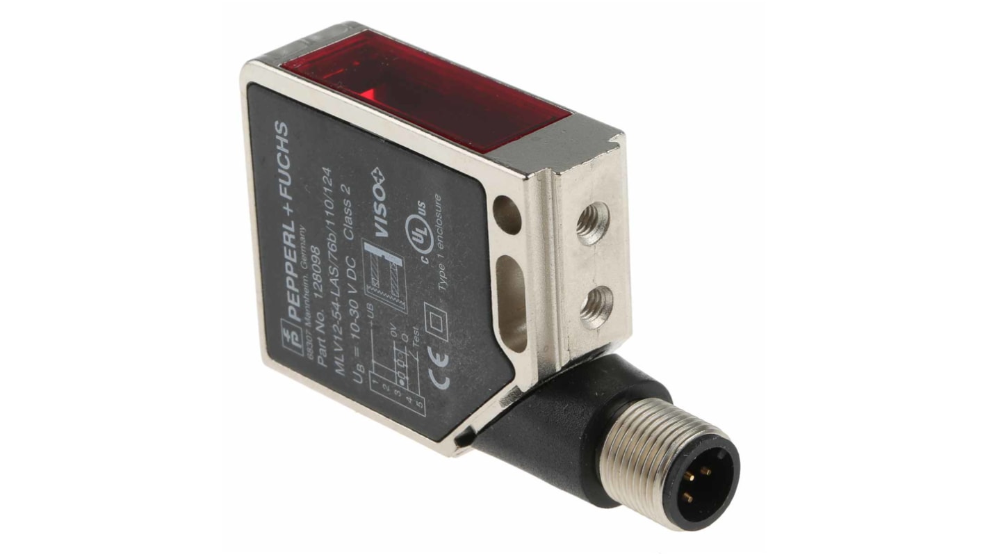 Rs-Online Sensore fotoelettrico Rettangolare Pepperl + Fuchs a retroriflessione rilevamento 15 m uscita PREMERE/TIRARE
