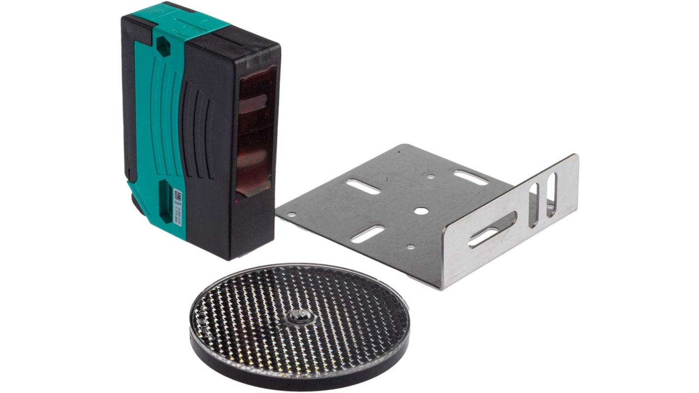 Rs-Online Sensore fotoelettrico Rettangolare Pepperl + Fuchs a retroriflessione rilevamento 12 m uscita Relè