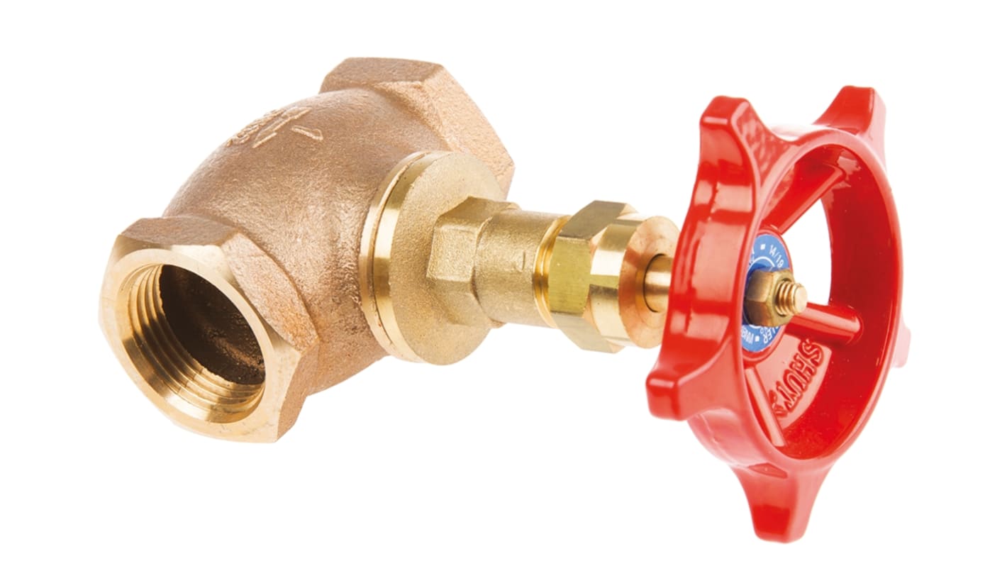 Valvola a otturatore in Bronzo Pegler Yorkshire, 32 bar max, connessione BSPT 1 1/4