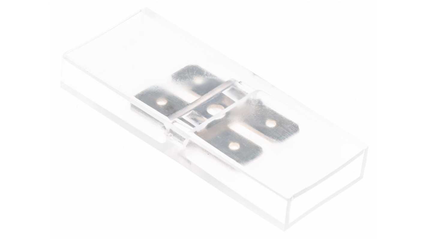 RS PRO Flachsteckhülse, Translucent, Isoliert, 6.35 x 0.8mm, Stecker