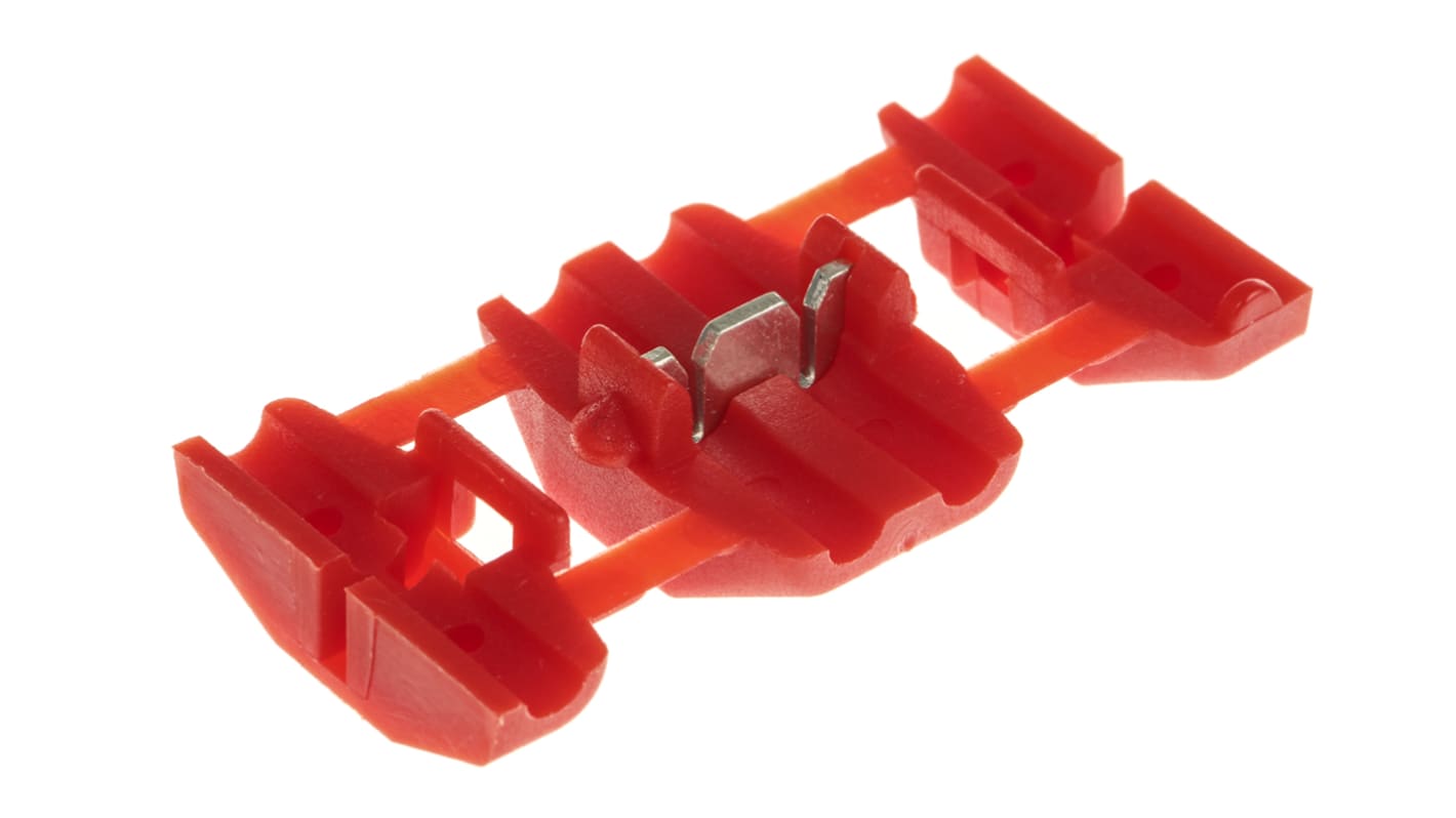 RS PRO Tap Splice Connector, Red, Insulated 20 → 18 AWG