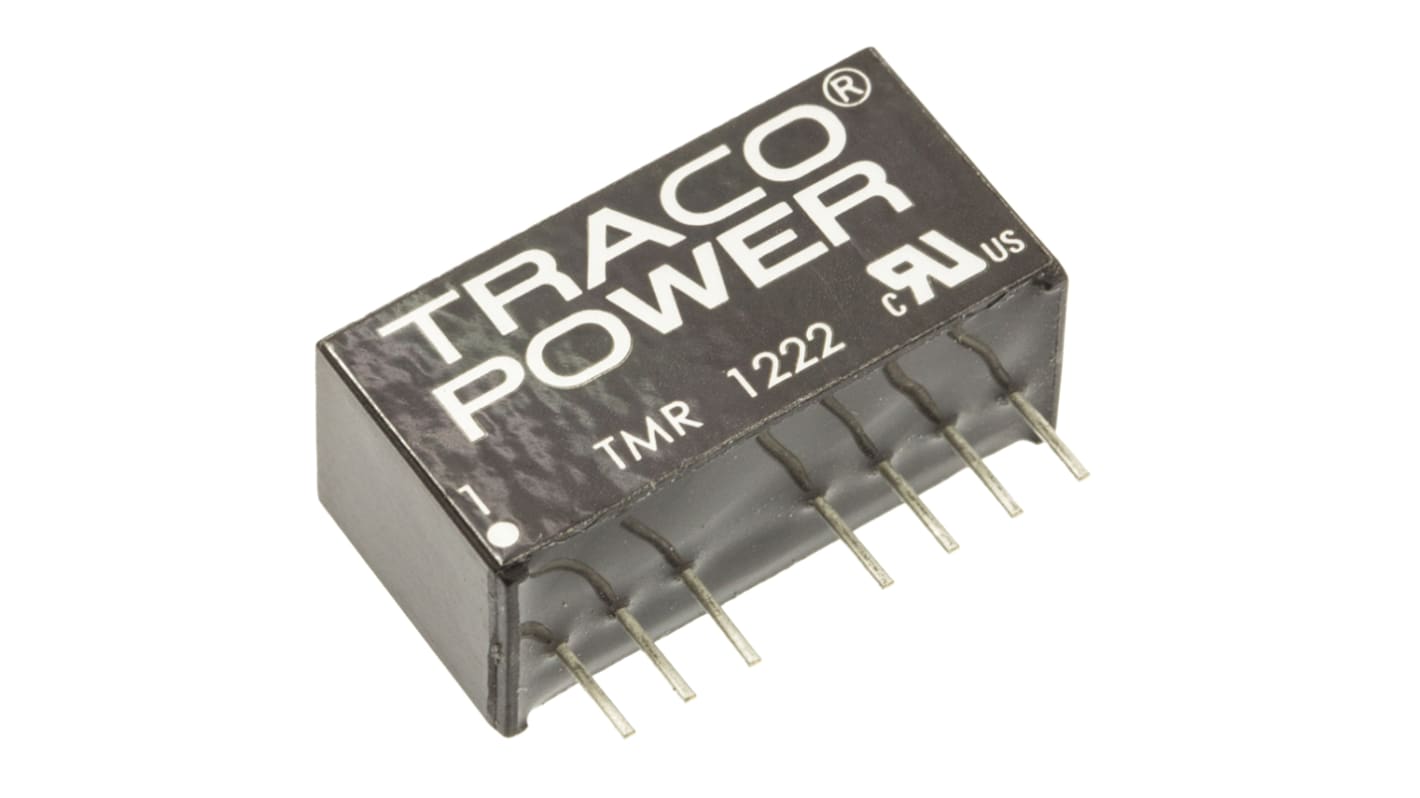 TRACOPOWER TMR 2 DC-DC Converter, ±12V dc/ ±85mA Output, 9 → 18 V dc Input, 2W, Through Hole, +85°C Max Temp