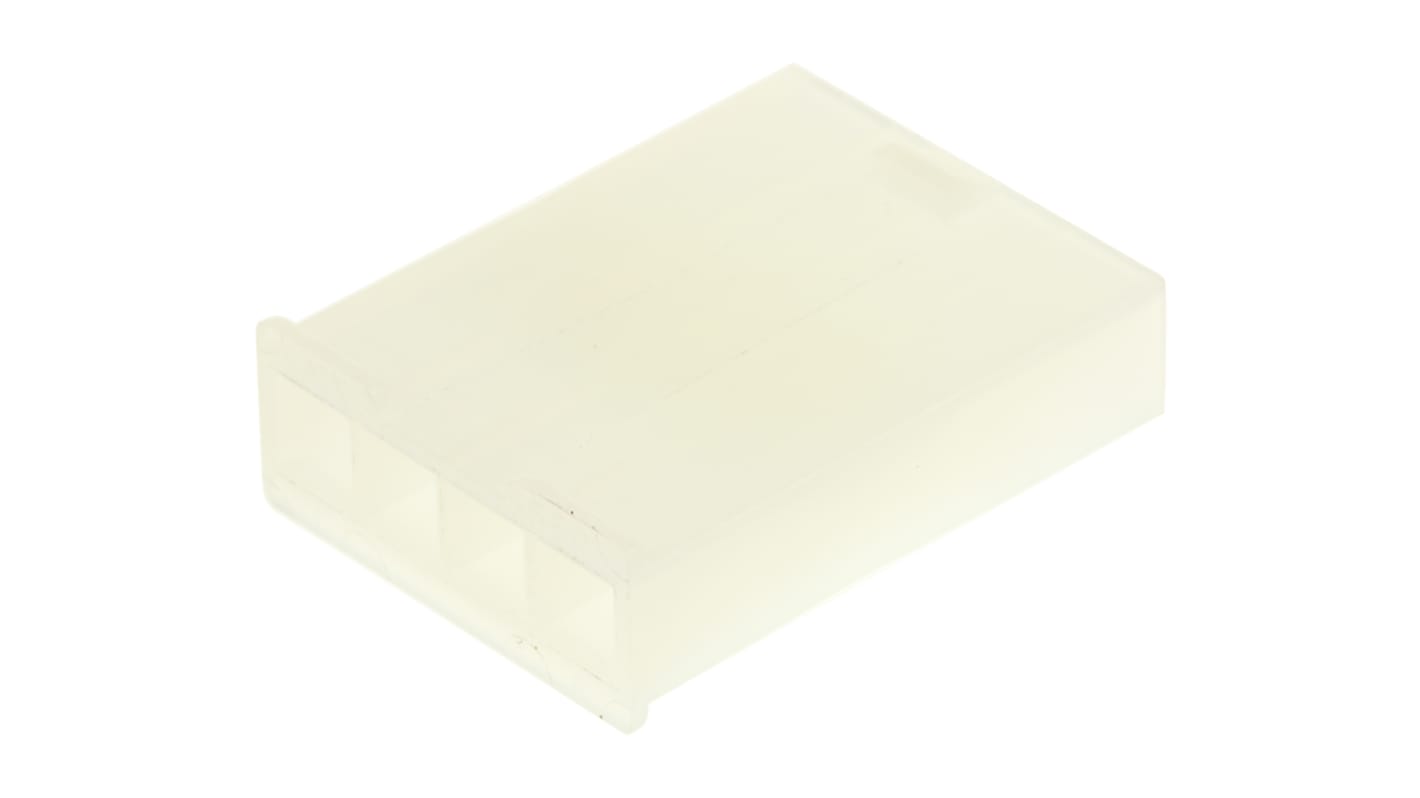 Molex, Mini-Fit Jr Male Connector Housing, 4.2mm Pitch, 4 Way, 1 Row