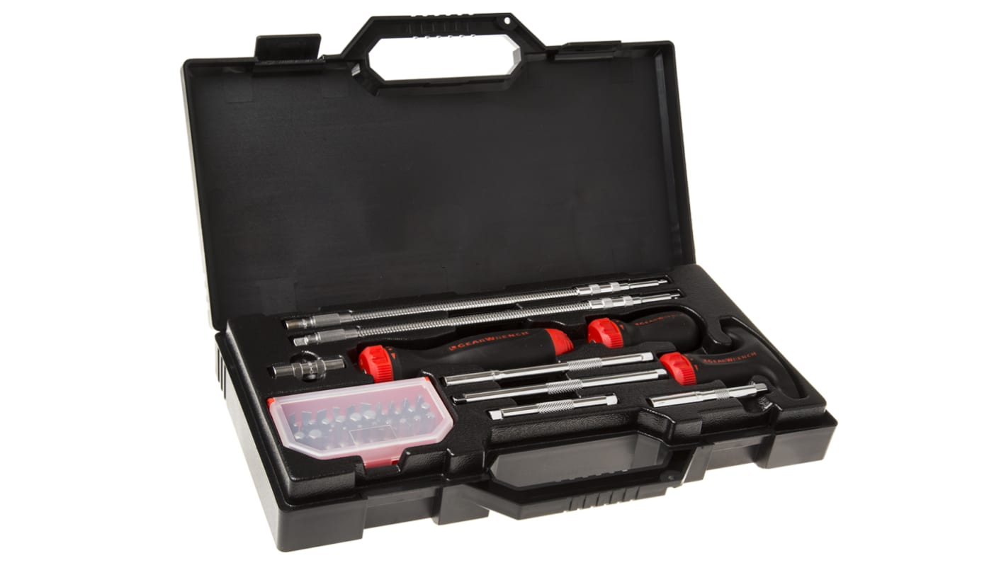 8940 Gear Wrench Slotted Phillips Hexagon Torx Shank Magnetic Bit Shank Socket Flex Bit Flex Socket Screwdriver Set RS
