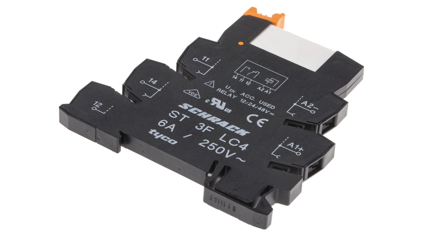 TE Connectivity SNR Interface Relais 12V dc, 1-poliger Wechsler DIN-Schienen