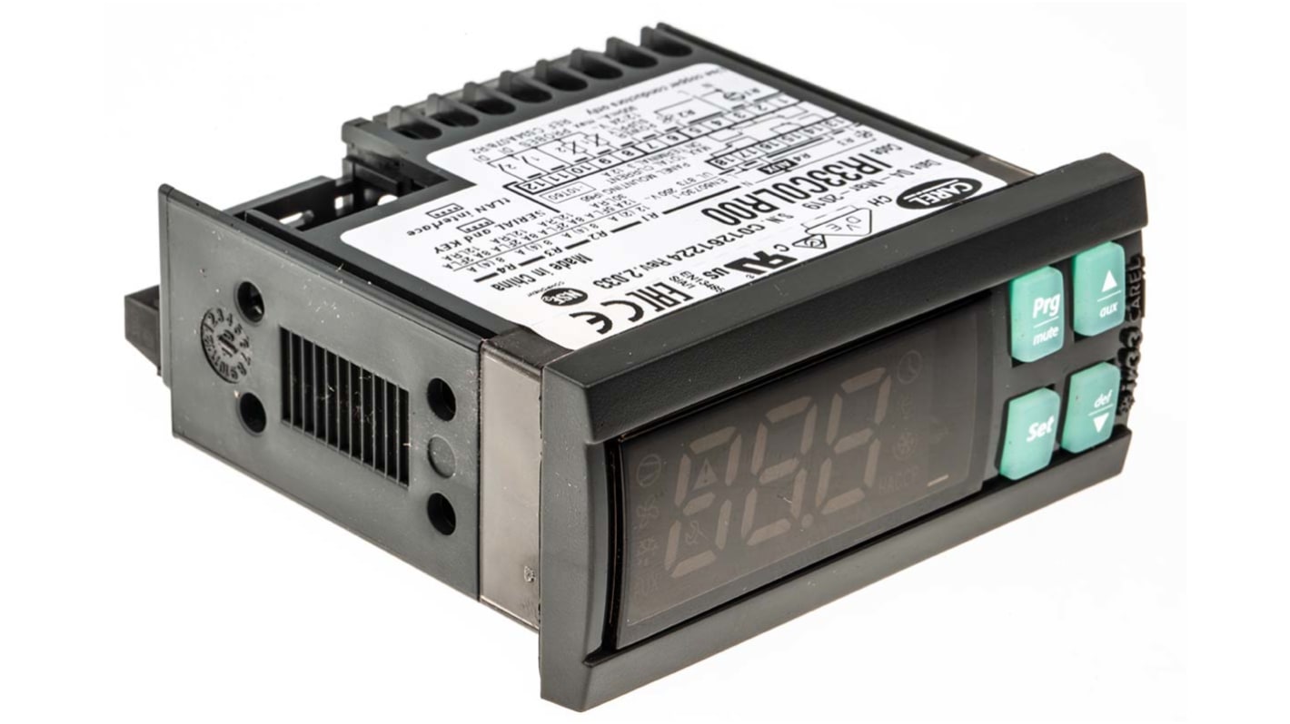 Carel IR33 On/Off Temperature Controller, 76.2 x 34.2mm, 12 → 24 V ac Supply Voltage