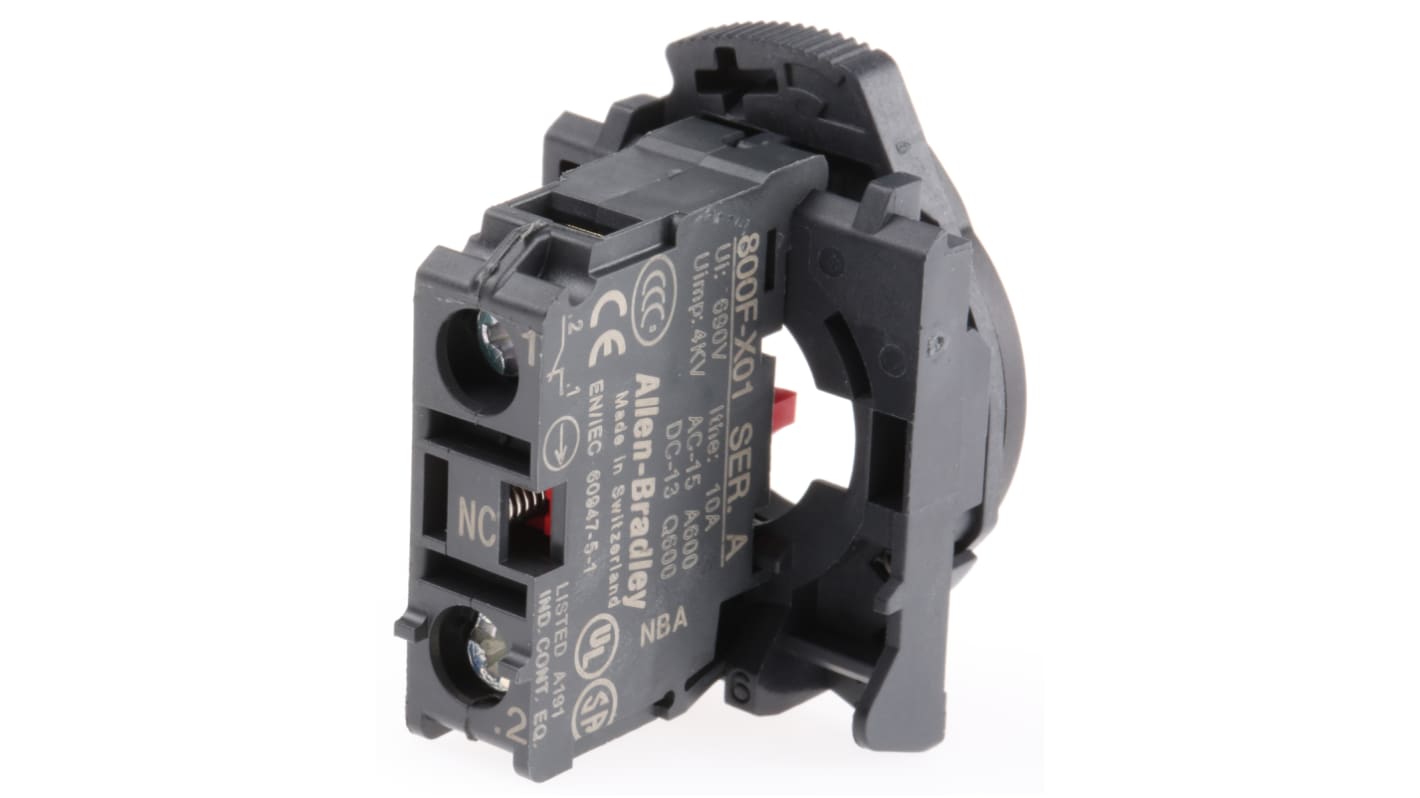 Blocco contatti Allen Bradley, 1NC, 600V, terminali a A vite