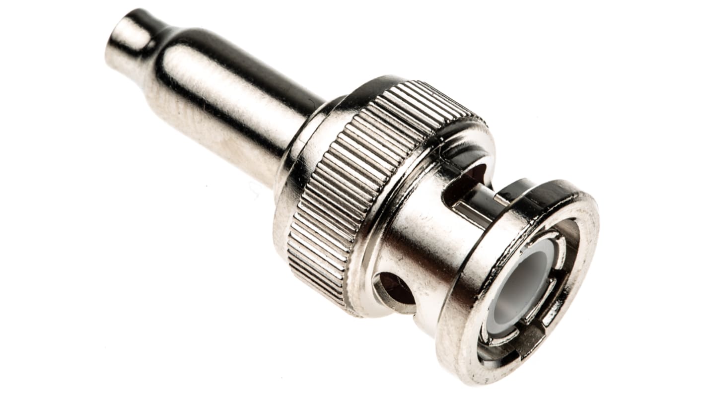 TE Connectivity, Plug Cable Mount BNC Connector, 50Ω, Crimp Termination, Straight Body